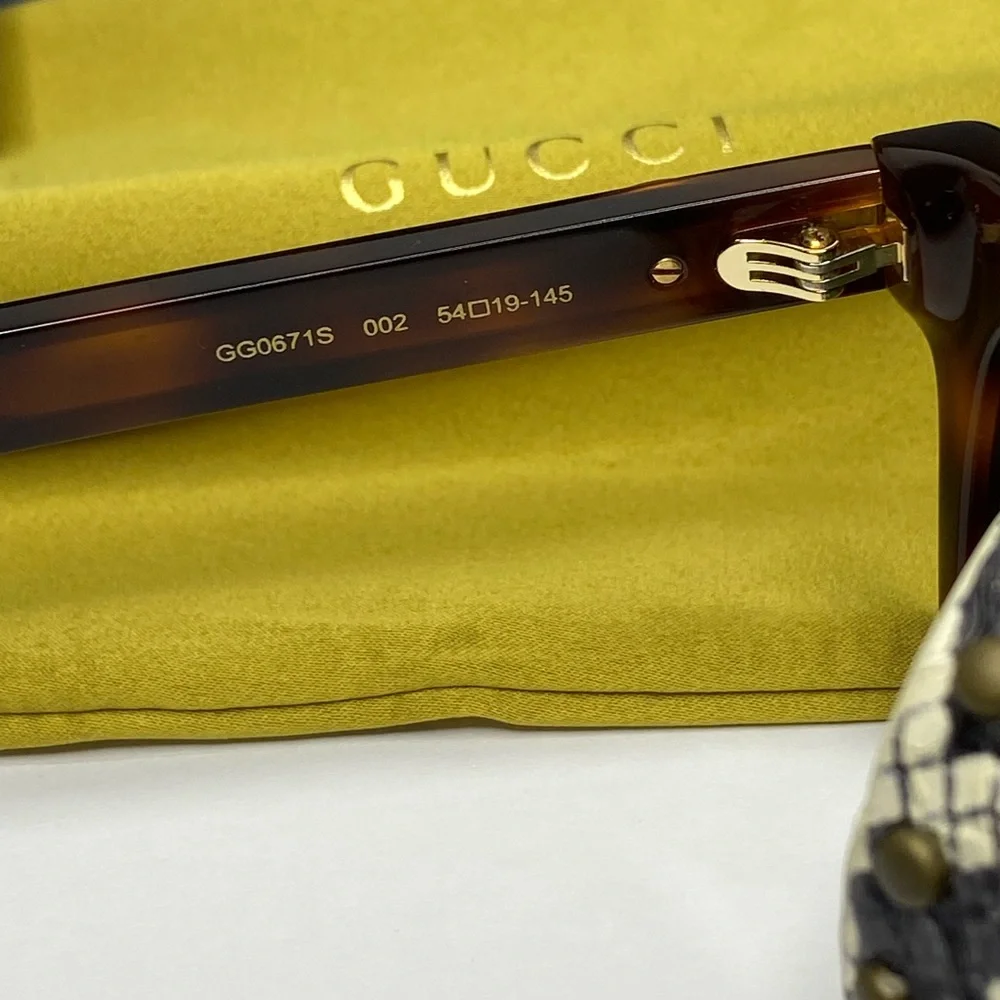New Auth - GG0671S Sunglasses by Gucci™. Shape: Rectangle, Material: Acetate,